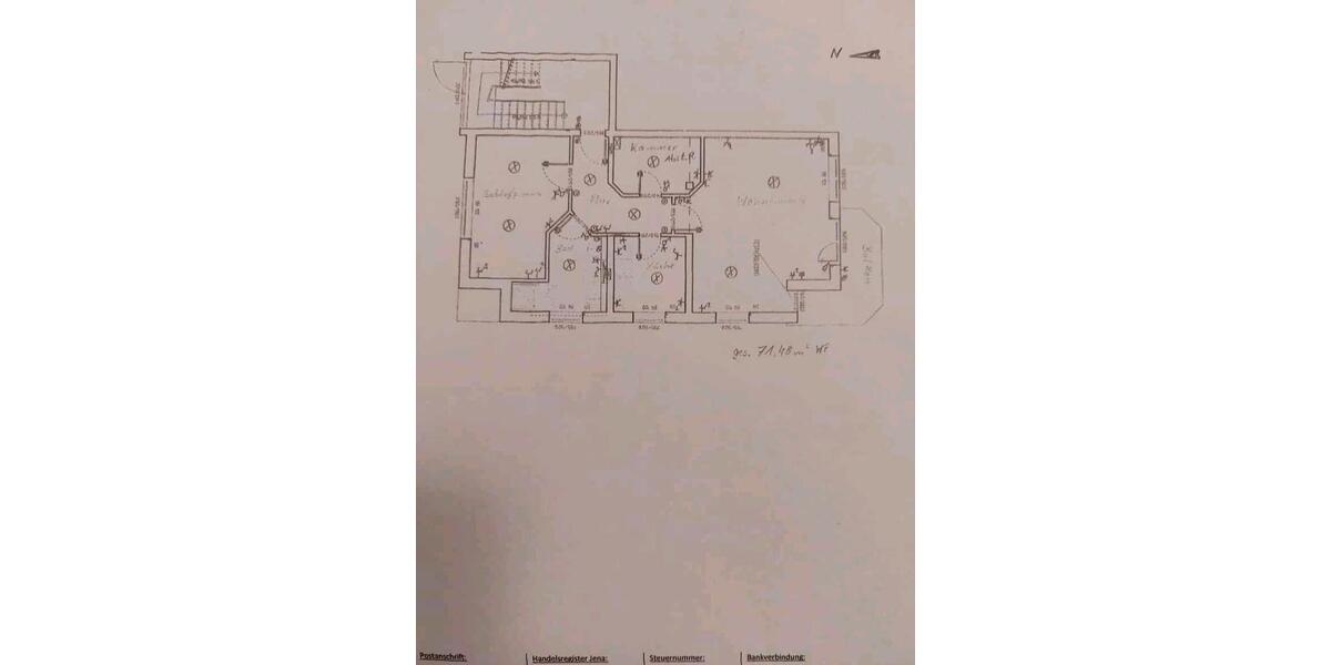 Erdgeschoßwohnung Mühlhausen (Thüringen) - 2 Zimmer, 71 m&sup2;, 105.000&euro; | Angebot:27146447