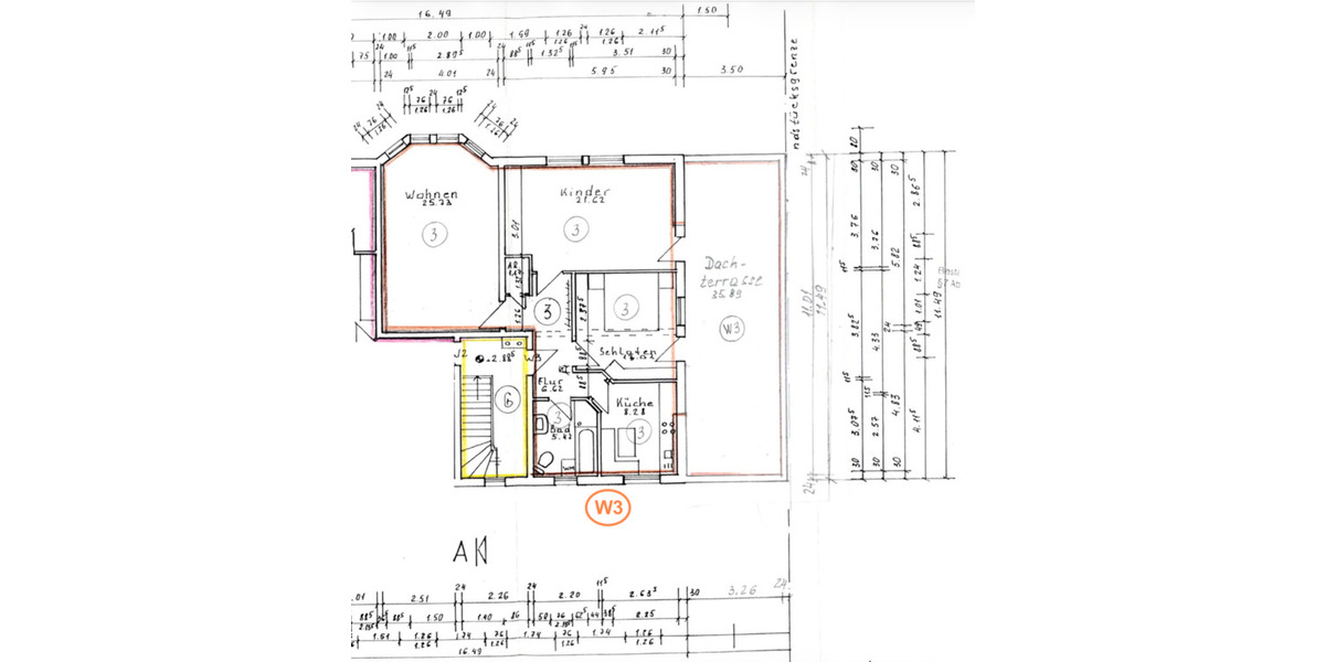 Etagenwohnung Grünberg - 3 Zimmer, 90 m&sup2;, 229.000&euro; | Angebot:24716036