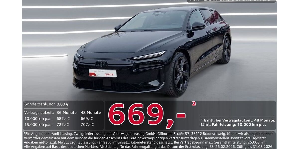 Audi A6 e-tron 4.000 km 78.950 &euro; Ingolstadt 85057