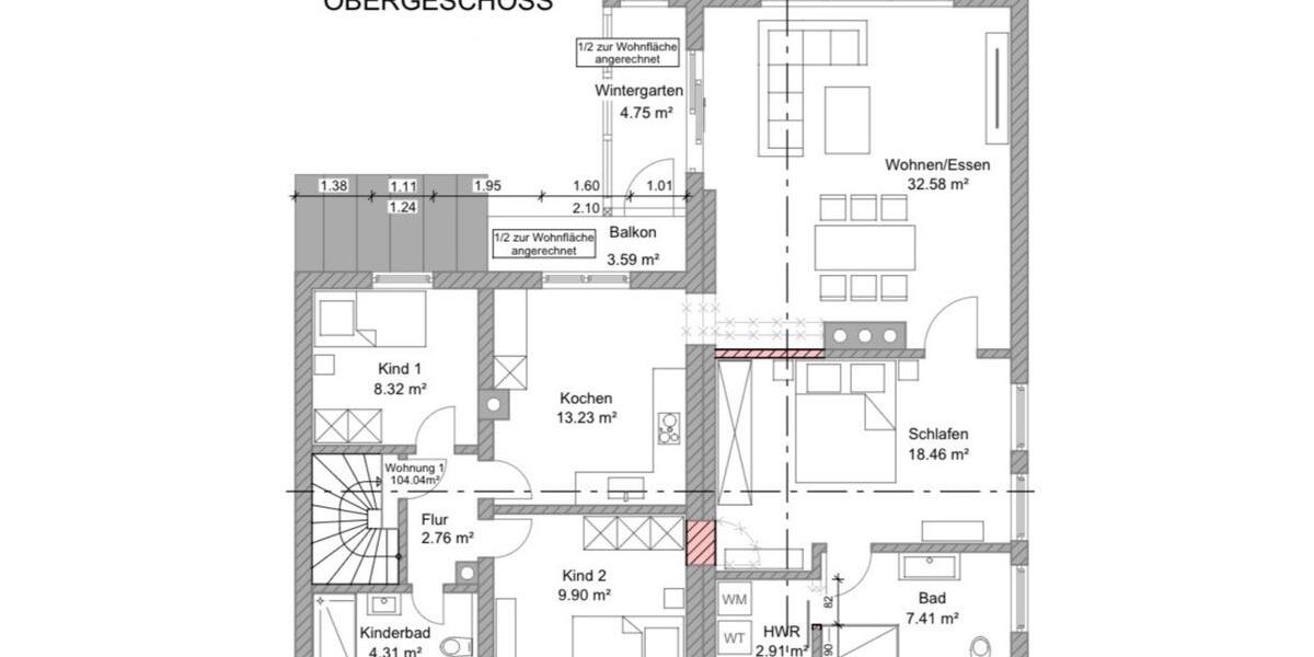 Erstbezug nach Kernsanierung - Helle 4-Zimme-Wohnung mit Balkon 4 zimmer