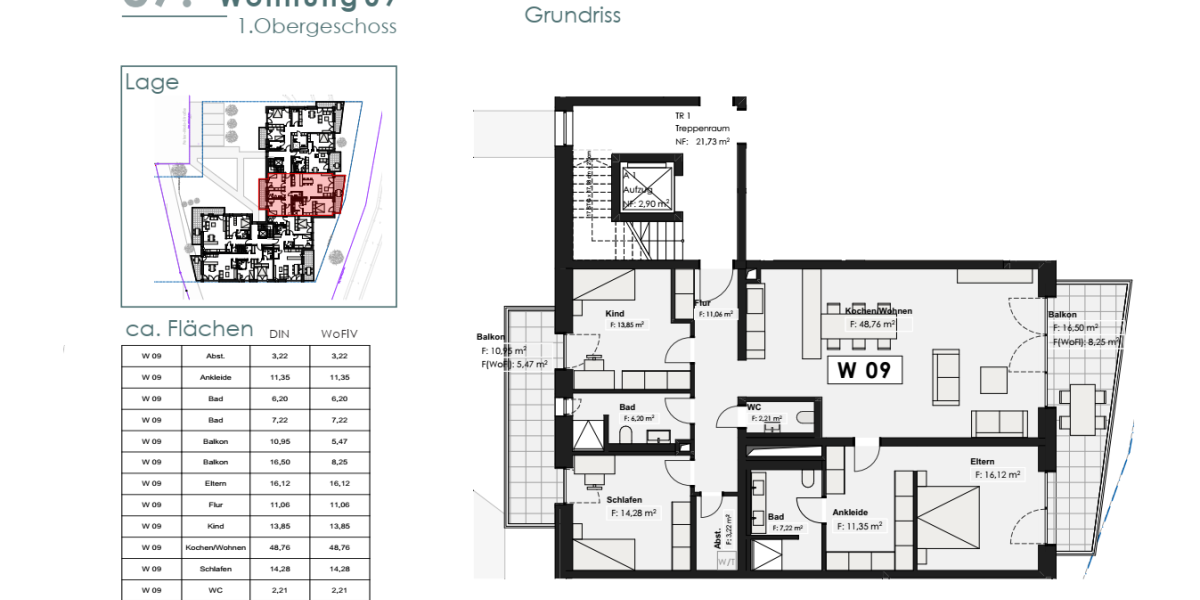 Viel Platz - Moderne helle Wohnung im KFW 40 Sparhaus Trier mit Top Verkehranbindung Luxemburg - Etagenwohnung Trier Feyen-Weismark | Angebot:26373018