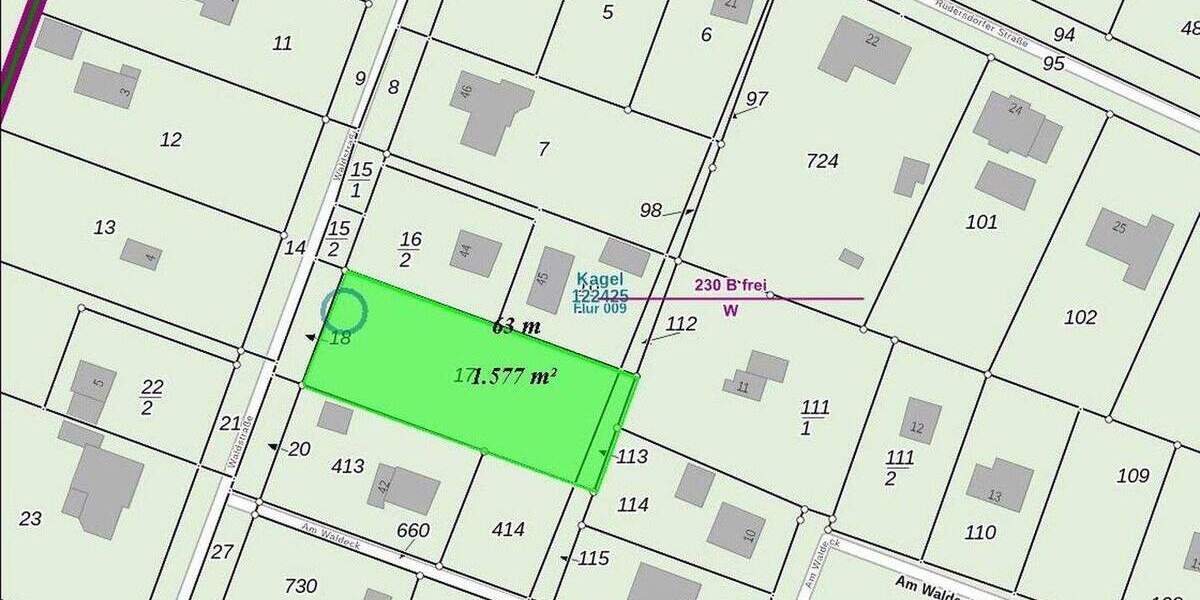 Grundstück Grünheide (Mark) OT Kagel Möllenssee Kagel - 429.000&euro; | Angebot:23928577