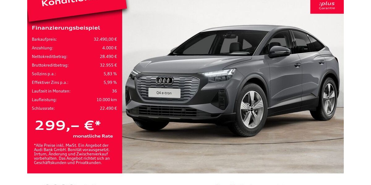 Audi Q4 e-tron 49.694 km 32.490 &euro; Potsdam 14482