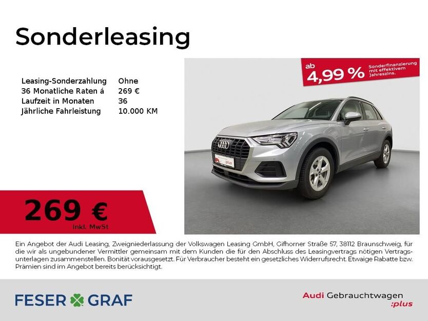 Audi Q3 19.569 km 33.980 € Fürth 90763