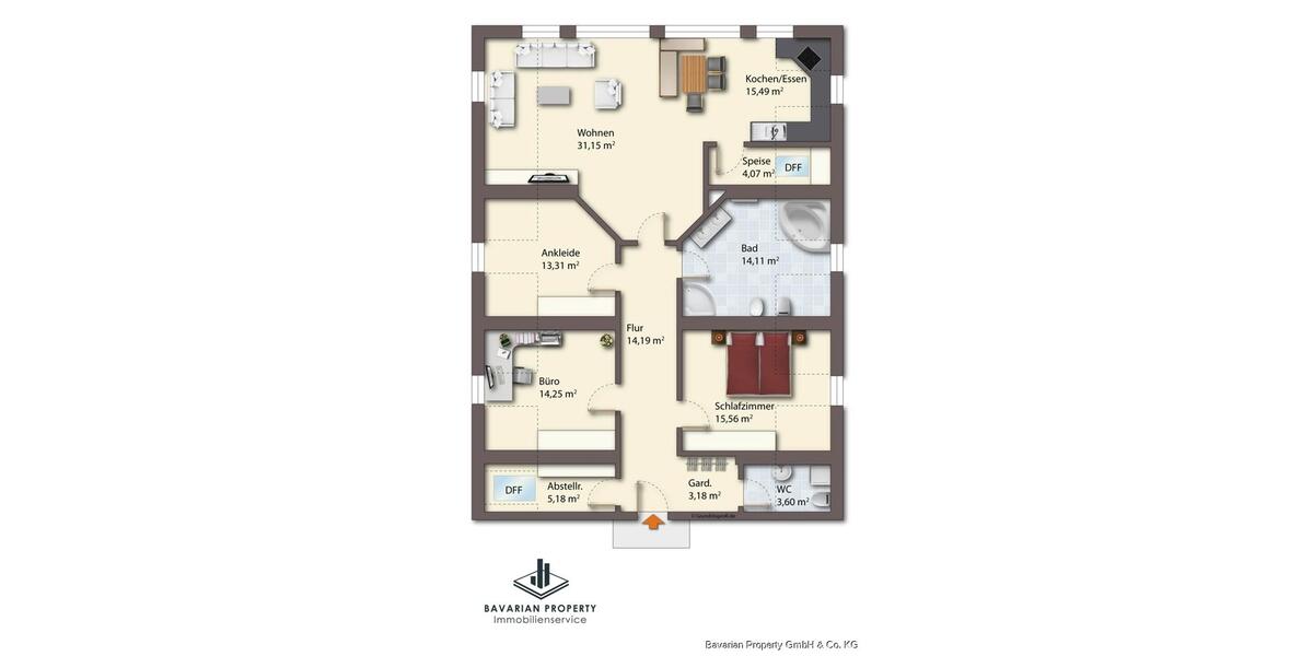 Etagenwohnung Geiselhöring - 4.5 Zimmer, 134 m&sup2;, 950&euro; | Angebot:26637696