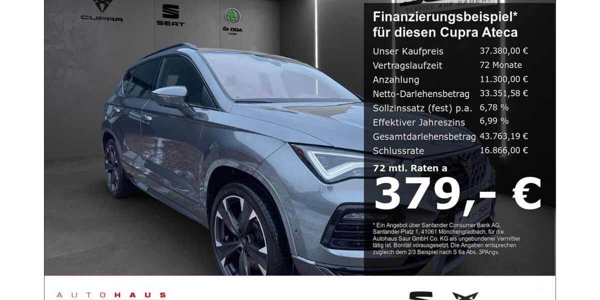 Cupra Ateca 24.380 km 37.380 &euro; Ulm 89077