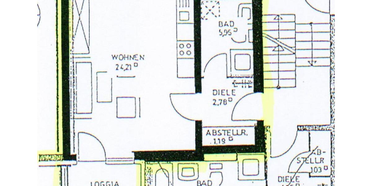Hochparterre Bielefeld Schildesche - 1 Zimmer, 37 m&sup2;, 127.000&euro; | Angebot:26779089