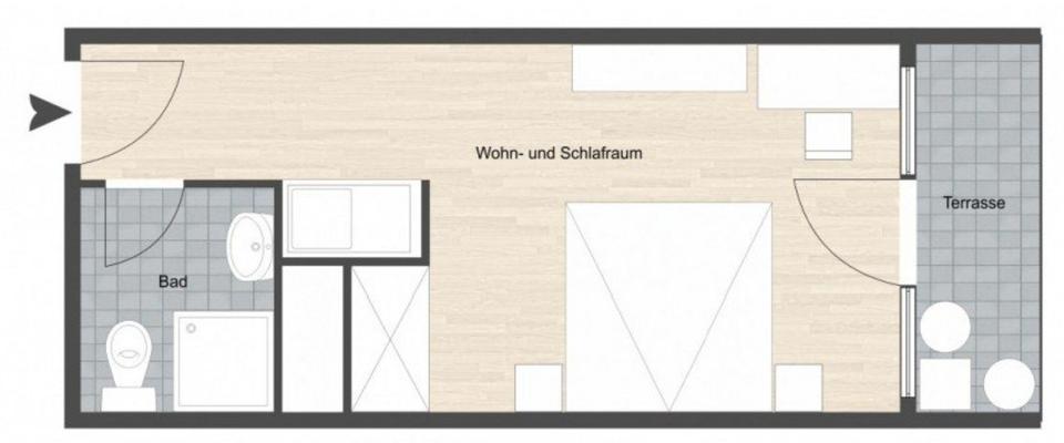 Etagenwohnung Mainz Gonsenheim - 1 Zimmer, 18 m&sup2;, 115.000&euro; | Angebot:26632074