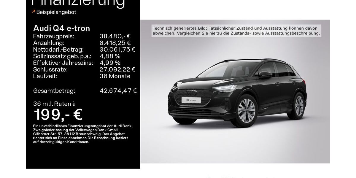 Audi Q4 e-tron 53.343 km 38.480 &euro; Coburg 96450