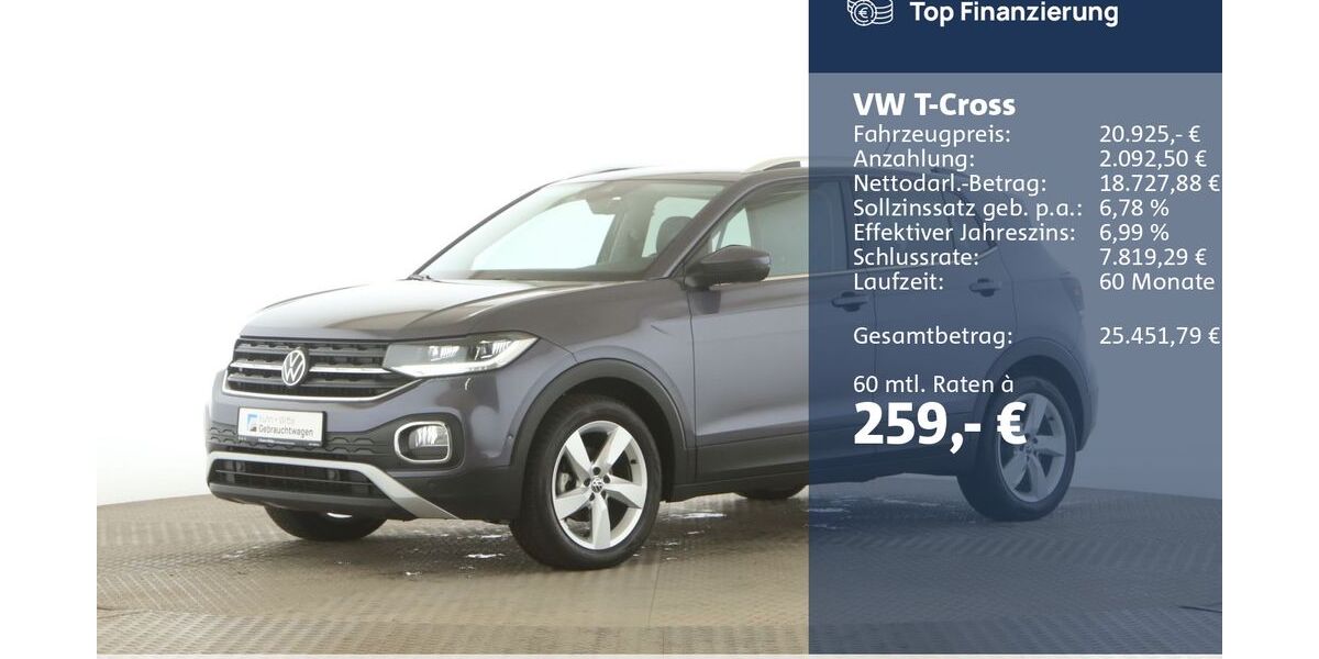 VW T-Cross 44.978 km 20.675 &euro; Jesteburg 21266