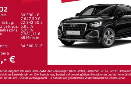 Audi Q2 7.300 km 30.590 &euro; Gersthofen 86368