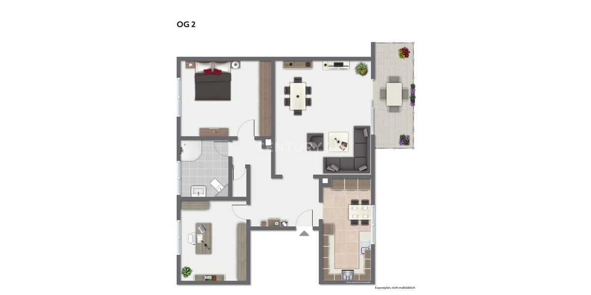 Stylische Dachgeschosswohnung! - Dachgeschoßwohnung Castrop-Rauxel Rauxel | Angebot:23571315