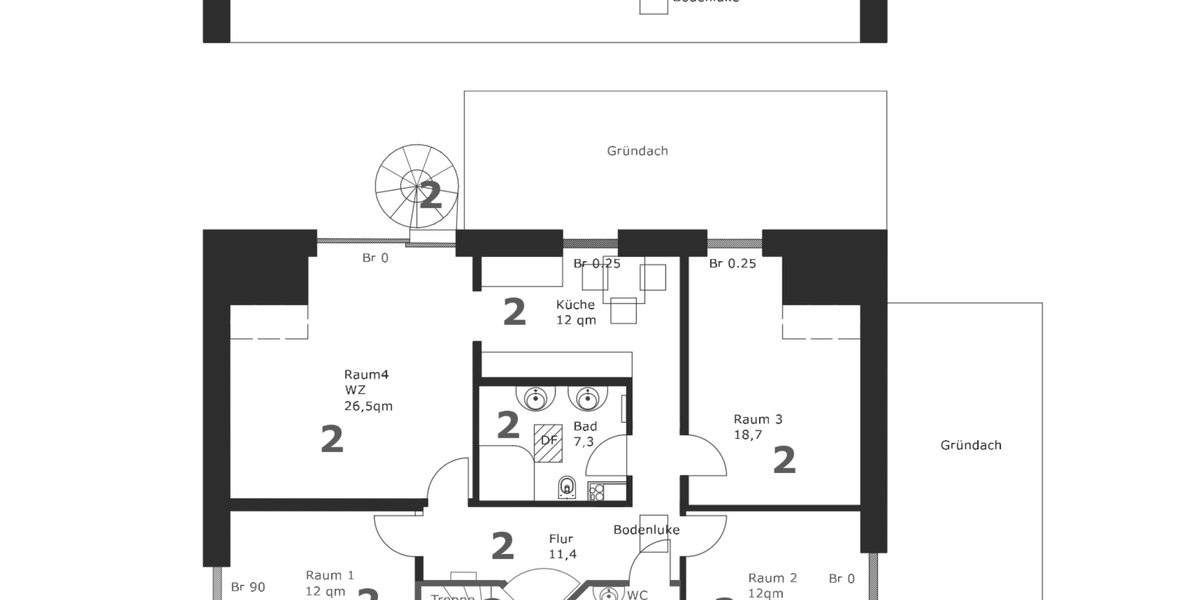 Etagenwohnung Weyhe - 4 Zimmer, 105 m&sup2;, 399.000&euro; | Angebot:25630490