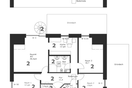 Wohnung Weyhe - 4 Zimmer, 105 m&sup2;, 399.000&euro; | Angebot:25630490