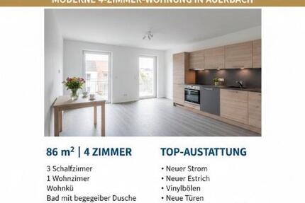 4 Zimmer Wohnung, neu Saniert, 86qm 4 zimmer