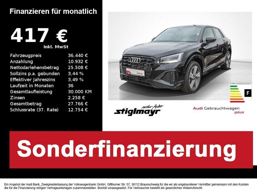 Audi Q2 10.320 km 36.440 € Pfaffenhofen 85276