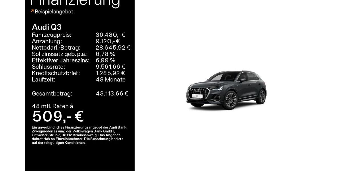 Audi Q3 36.990 km 36.480 &euro; Ebern 96106