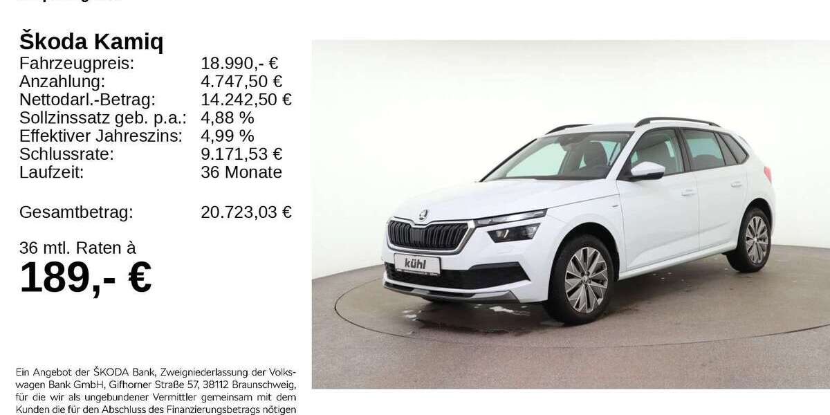 Skoda Kamiq 46.460 km 18.690 &euro; Gifhorn 38518