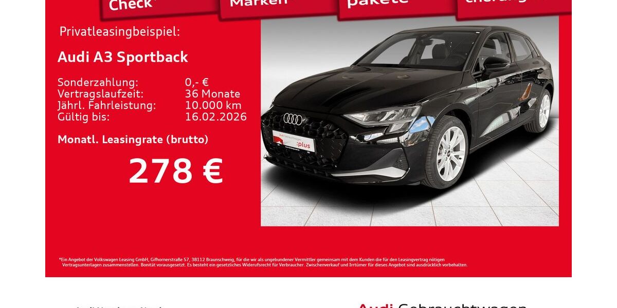 Audi A3 20.965 km 30.790 &euro; Hamburg 22419