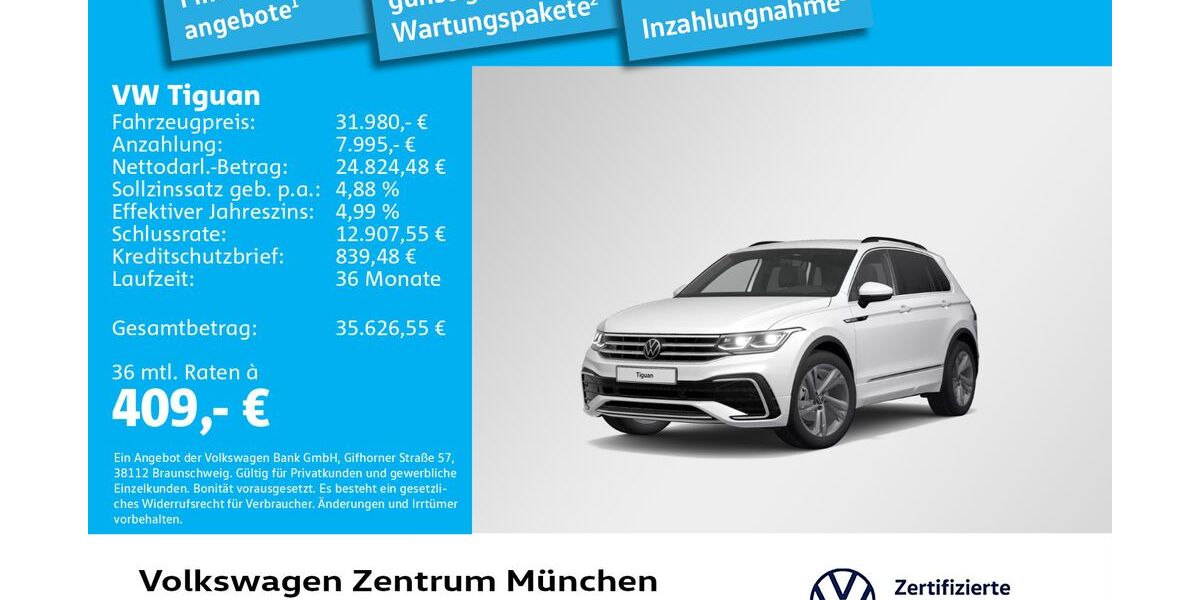 VW Tiguan 46.358 km 31.980 &euro; München 80687