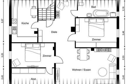 Wohnung zum Mieten in Lychen 920 € 115 m² 3 zimmer