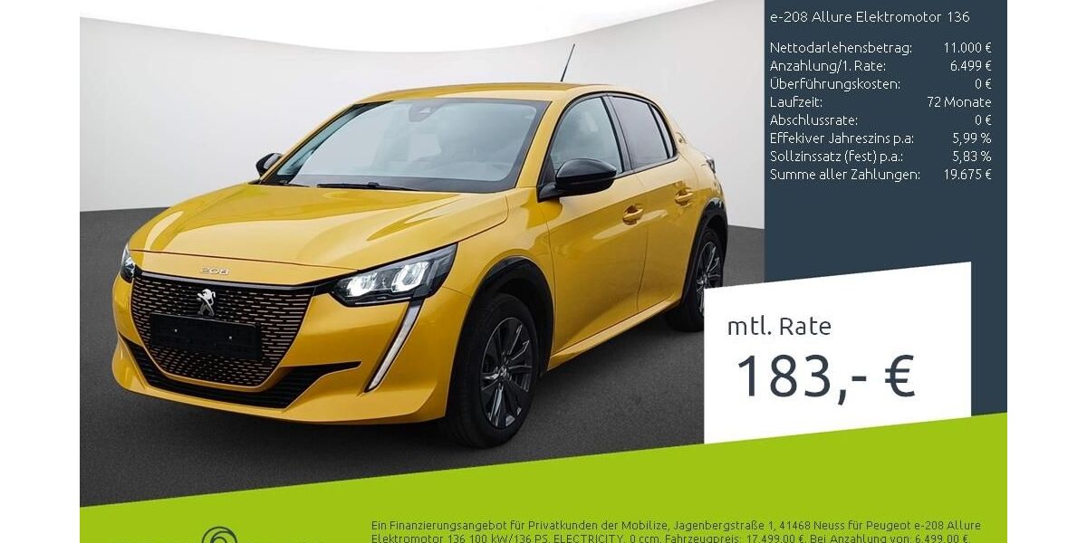 Peugeot 208 39.286 km 17.499 &euro; Stuhr 28816