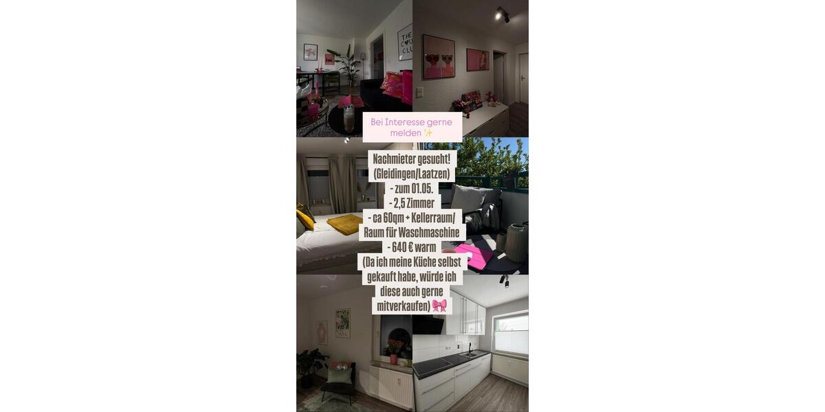 Etagenwohnung Sarstedt - 3 Zimmer, 60 m&sup2;, 640&euro; | Angebot:25536191