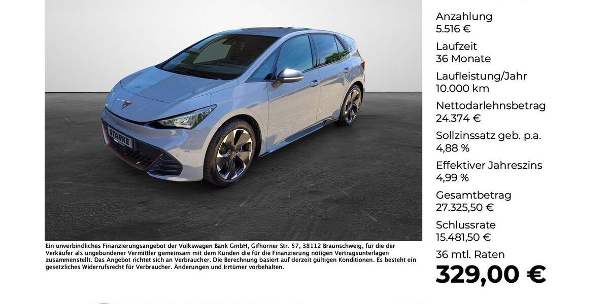 Cupra Born 14.488 km 27.930 &euro; Lengerich 49525