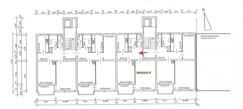 Etagenwohnung Konstanz Paradies - 2 Zimmer, 60 m&sup2;, 1.050&euro; | Angebot:26275741