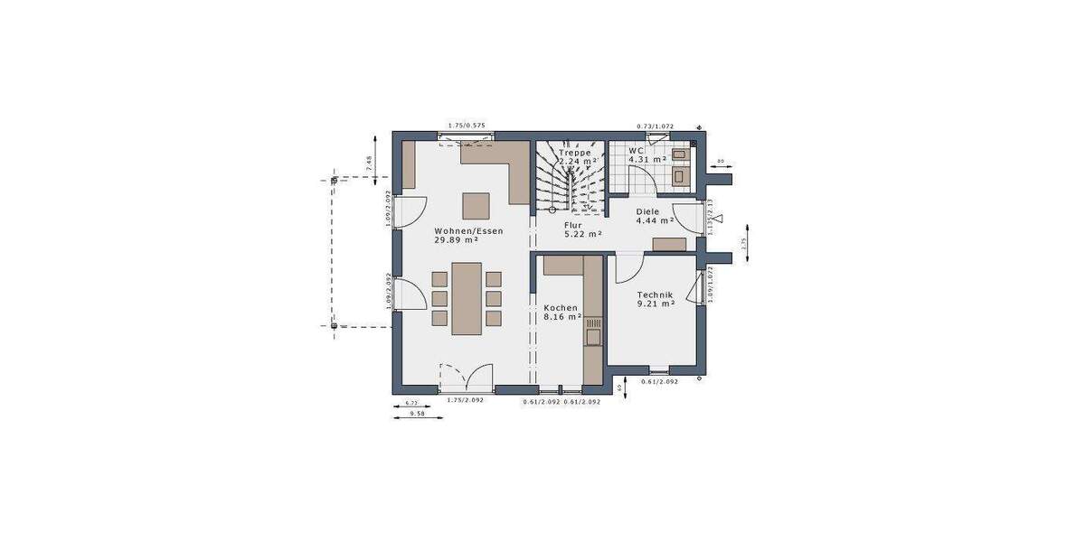 Einfamilienhaus Wehretal Reichensachsen - 4 Zimmer, 129 m&sup2;, 1.321&euro; | Angebot:26816350