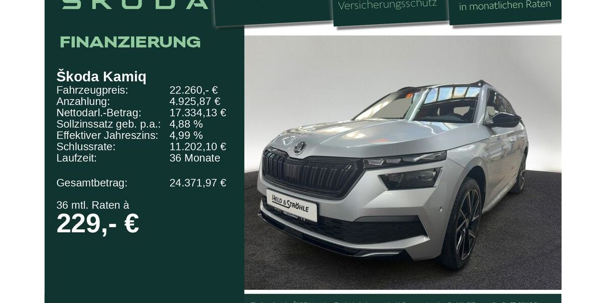 Skoda Kamiq 23.857 km 22.260 &euro; Neu-Ulm 89231
