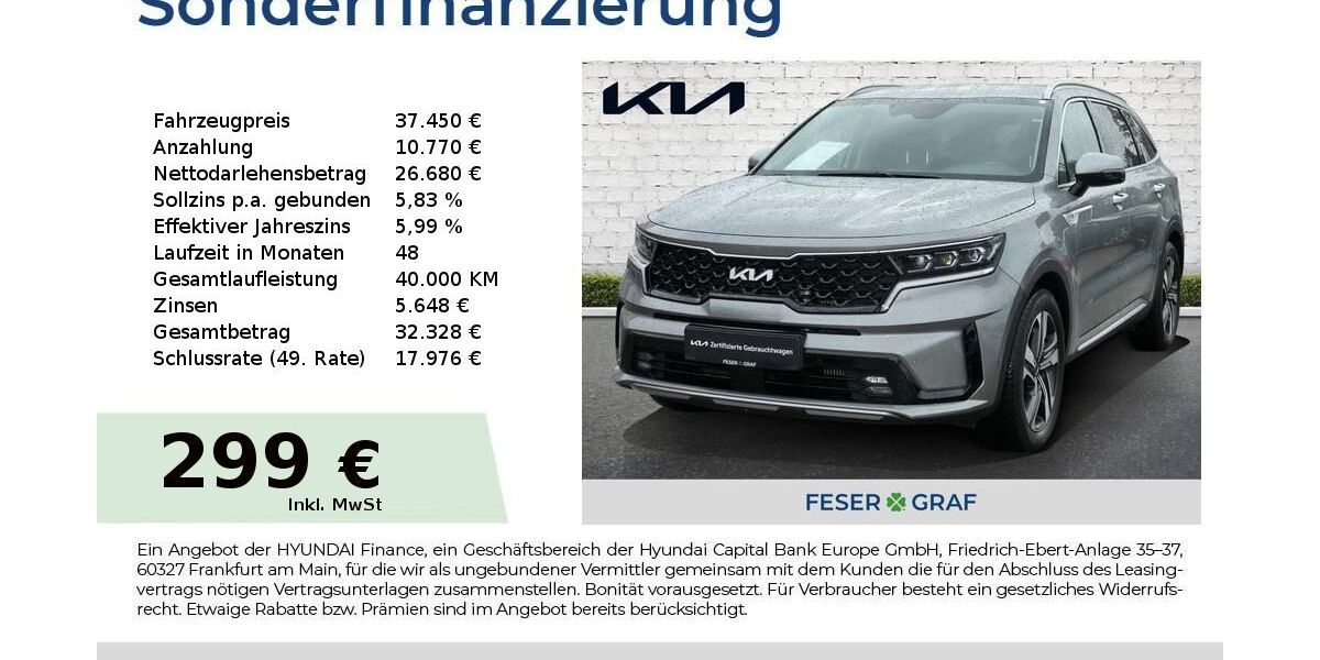 Kia Sorento 55.841 km 34.750 &euro; Roth 91154