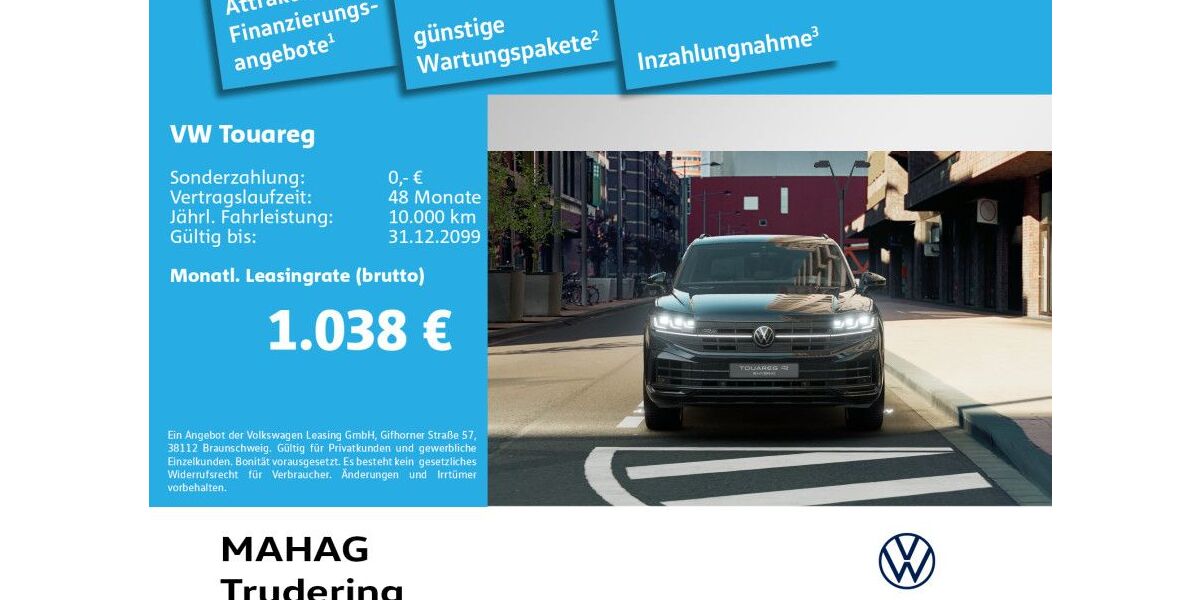 VW Touareg 8.000 km 83.980 &euro; München 81825