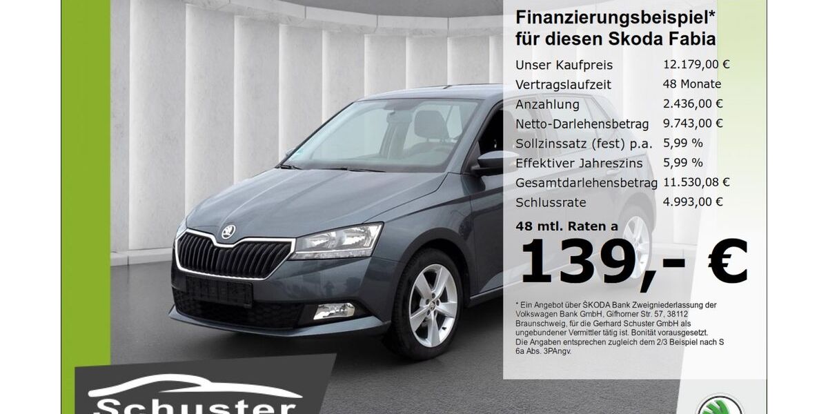 Skoda Fabia 81.402 km 12.179 &euro; Ruhstorf 94099