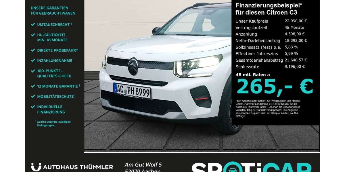 Citroen C3 4.990 km 22.990 &euro; Aachen 52070