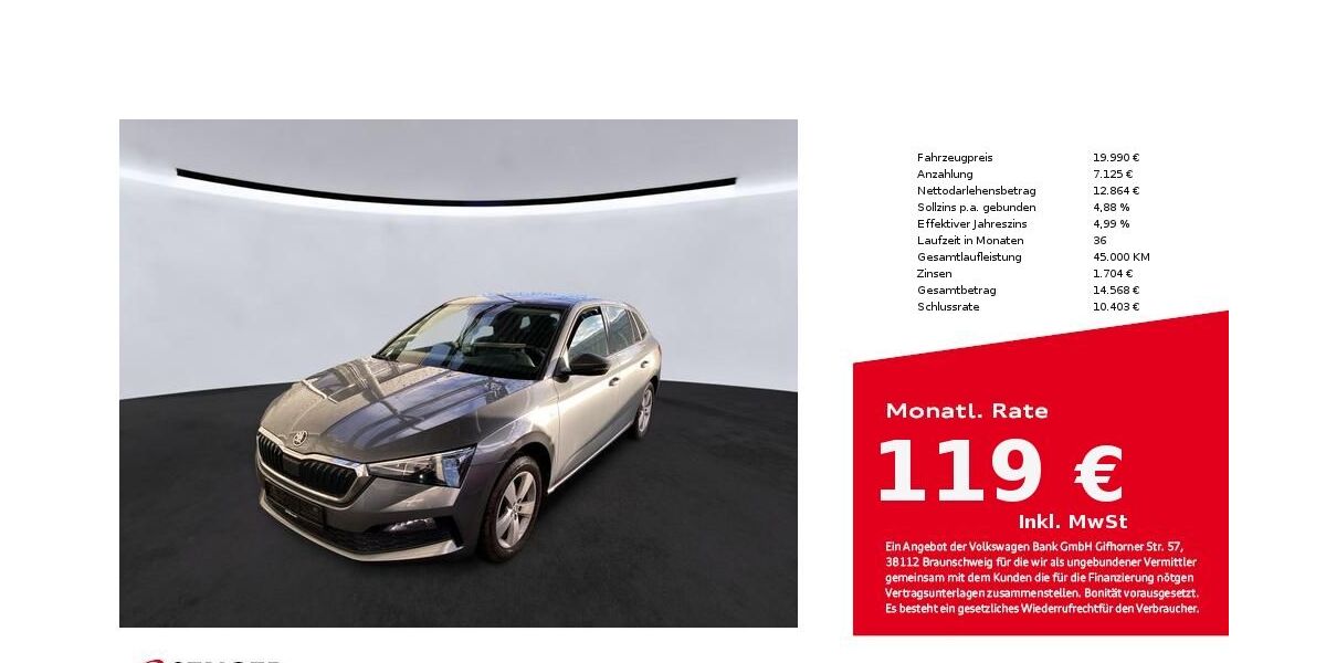 Skoda Scala 56.400 km 19.990 &euro; Bad Oldesloe 23843