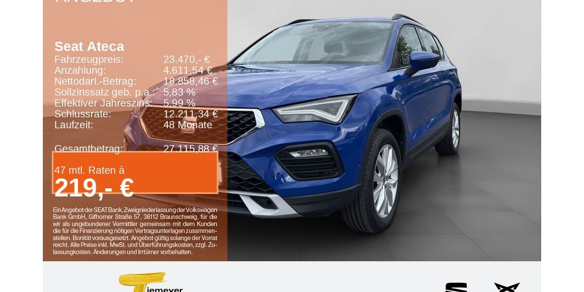 Seat Ateca 62.356 km 22.480 &euro; Hemer 58675
