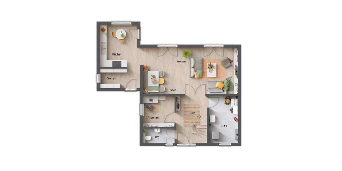 Einfamilienhaus Homberg Mühlhausen - 4 Zimmer, 129 m&sup2;, 256.950&euro; | Angebot:25800264