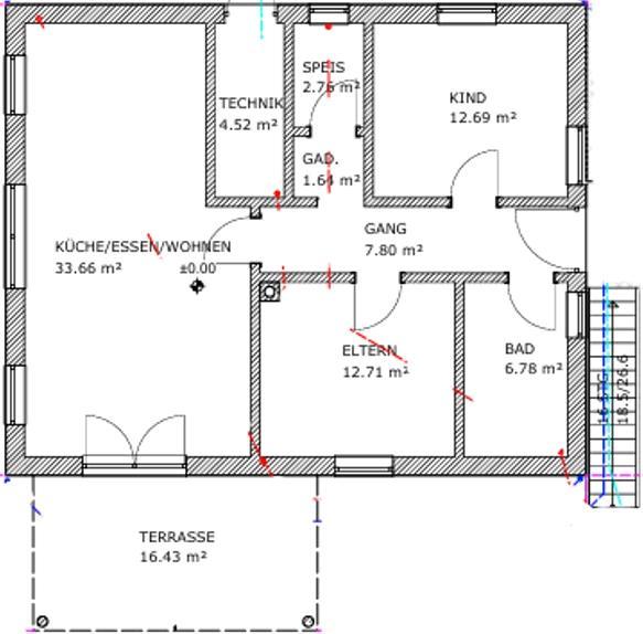 Erdgeschoßwohnung Aldersbach - 3 Zimmer, 78 m&sup2;, 985&euro; | Angebot:26355444
