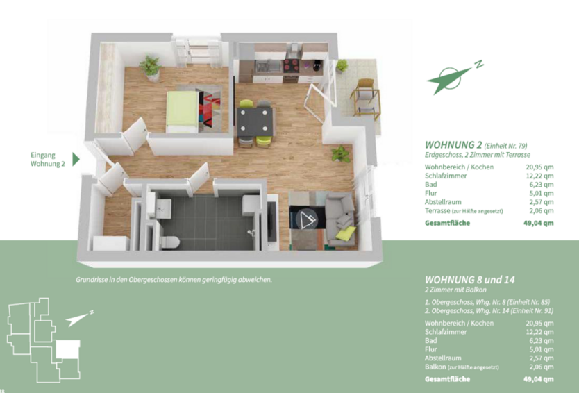 Wohnung zum Kaufen in Manching 306.500 € 49.04 m²