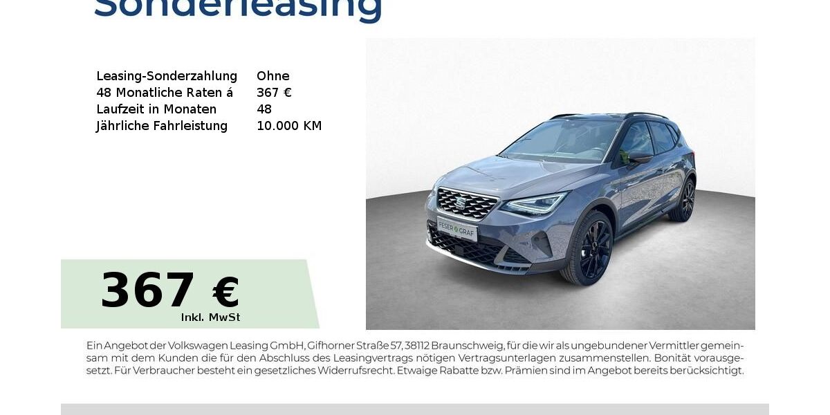 Seat Arona 9.990 km 29.480 € Schwabach 91126