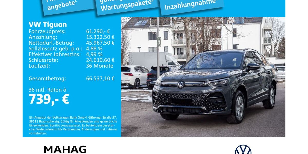 VW Tiguan 3.000 km 61.290 &euro; Ottobrunn 85521