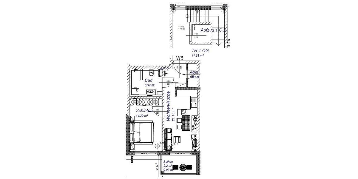 Etagenwohnung Amberg - 2 Zimmer, 47 m&sup2;, 243.828&euro; | Angebot:26904582