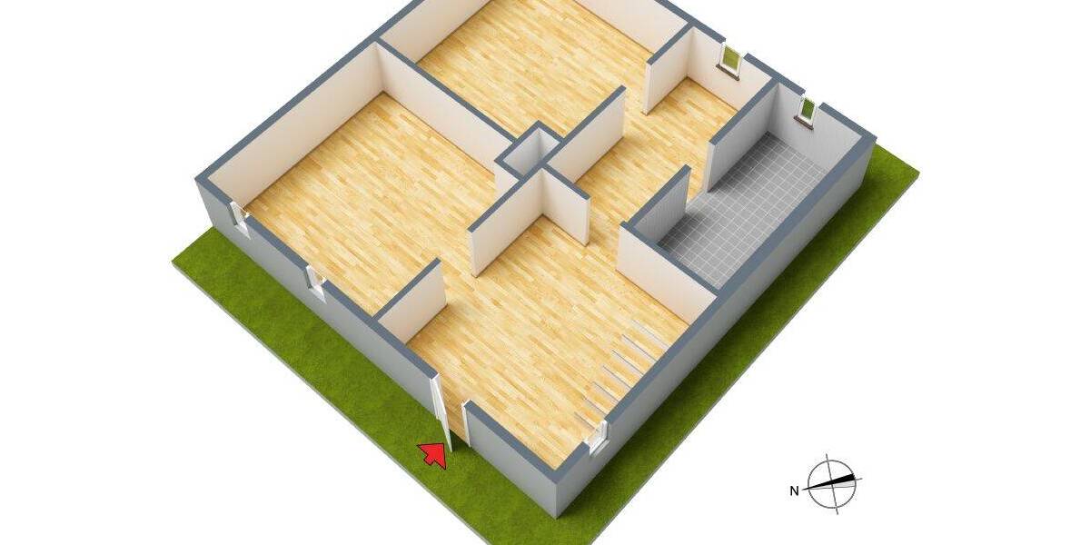 Doppelhaushälfte Semlow Camitz - 2 Zimmer, 62 m&sup2;, 25.000&euro; | Angebot:25971117