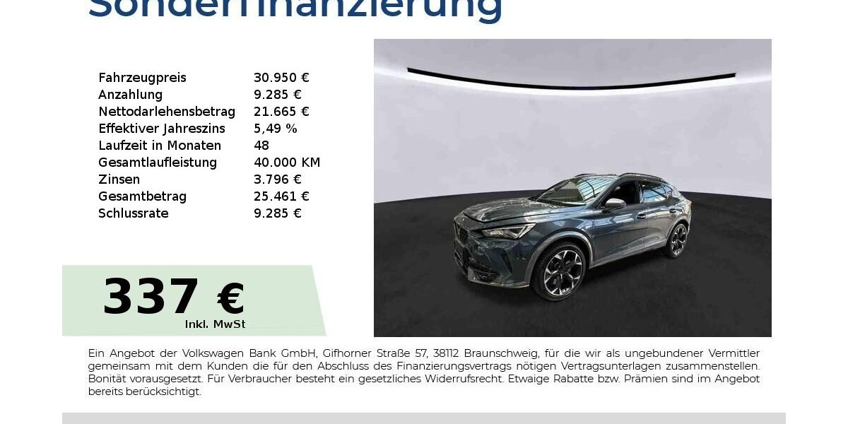 Cupra Formentor 21.750 km 30.950 &euro; Nürnberg 90441