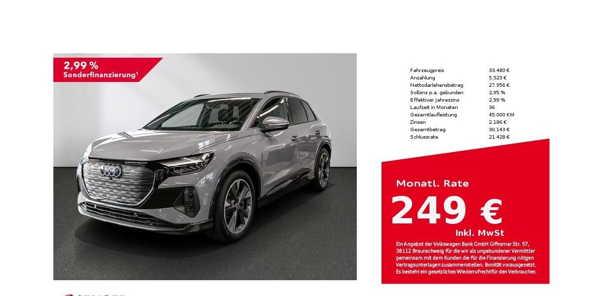 Audi Q4 e-tron 60.750 km 33.480 &euro; Lübeck 23556
