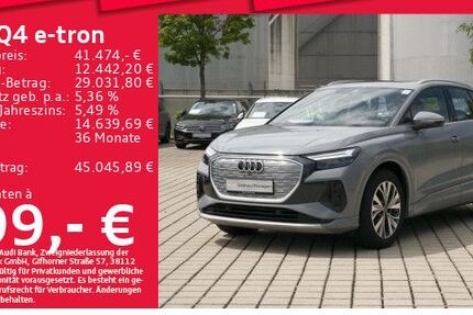 Audi Q4 e-tron 46.365 km 41.474 &euro; München 80935