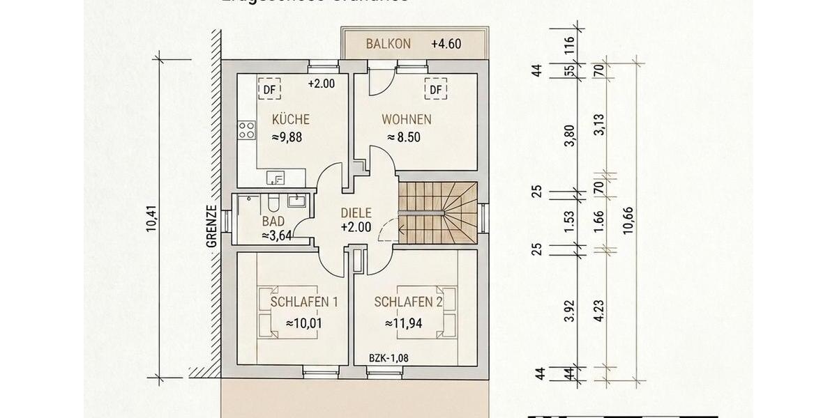 Dachgeschoßwohnung Bad Kreuznach Bad Münster am Stein-Ebernburg - 3 Zimmer, 52 m&sup2;, 630&euro; | Angebot:26349311