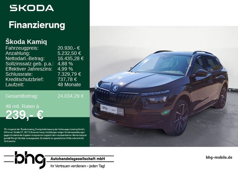 Skoda Kamiq 51.511 km 20.930 € Reutlingen 72770