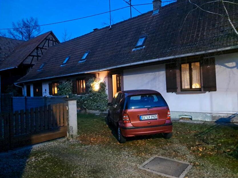 schönes Bauernhaus im Elsaß